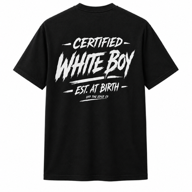 Certified White Boy Est. at Birth Reflective Shirt