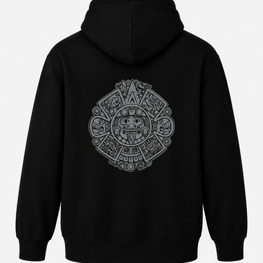 Aztec Calendar Reflective Hoodie