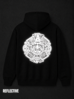 Aztec Calendar Reflective Hoodie