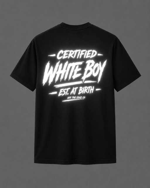 Certified White Boy Est. at Birth Reflective Shirt