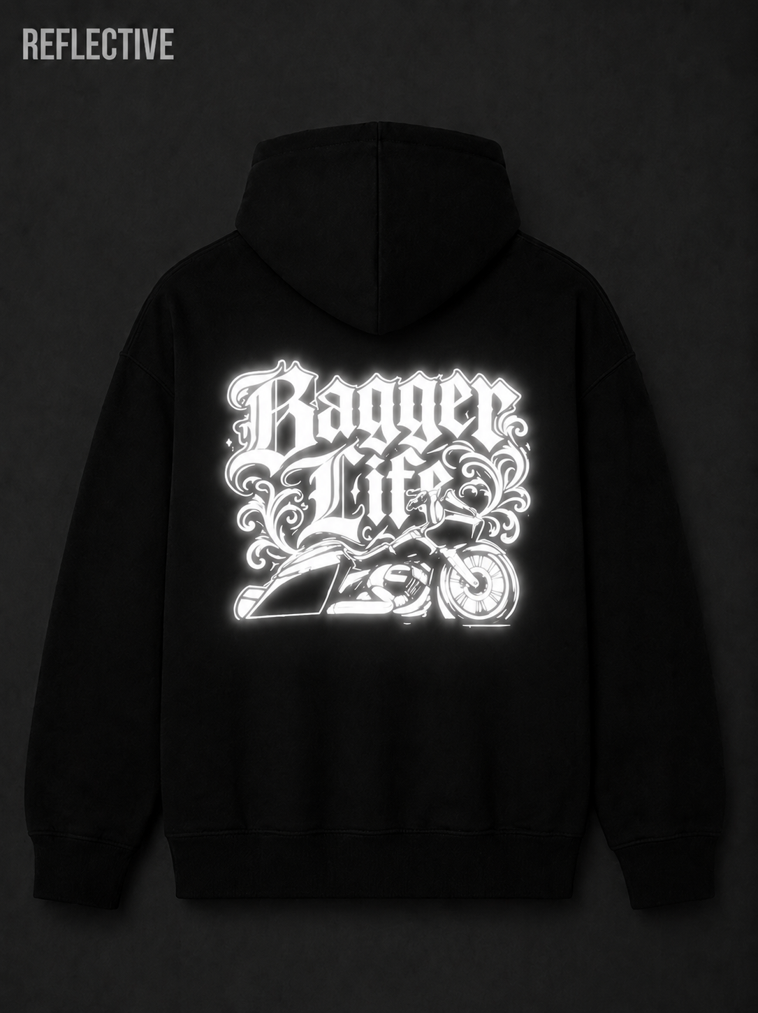 Bagger Life Reflective Hoodie
