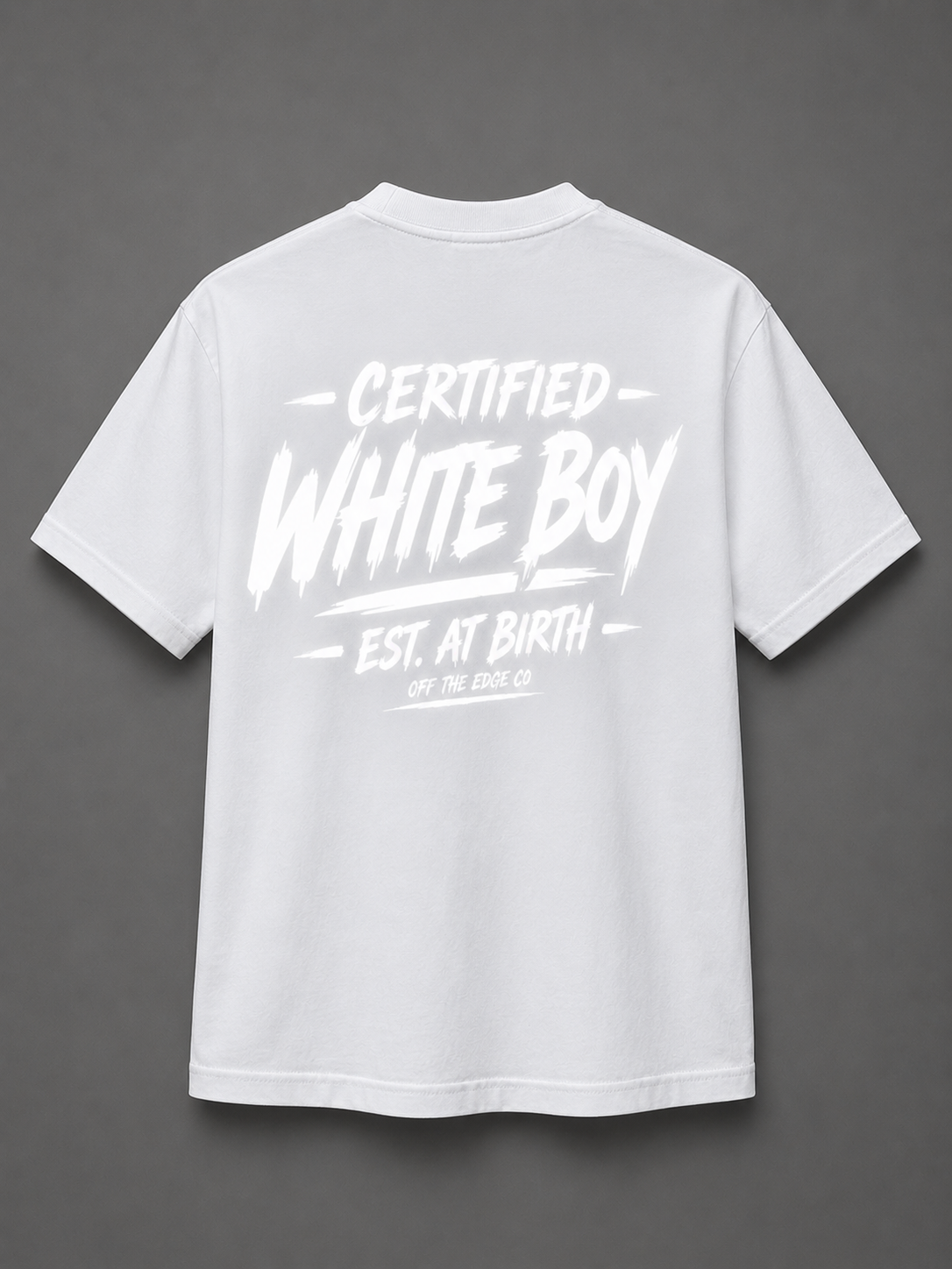 Certified White Boy Est. at Birth Reflective Shirt