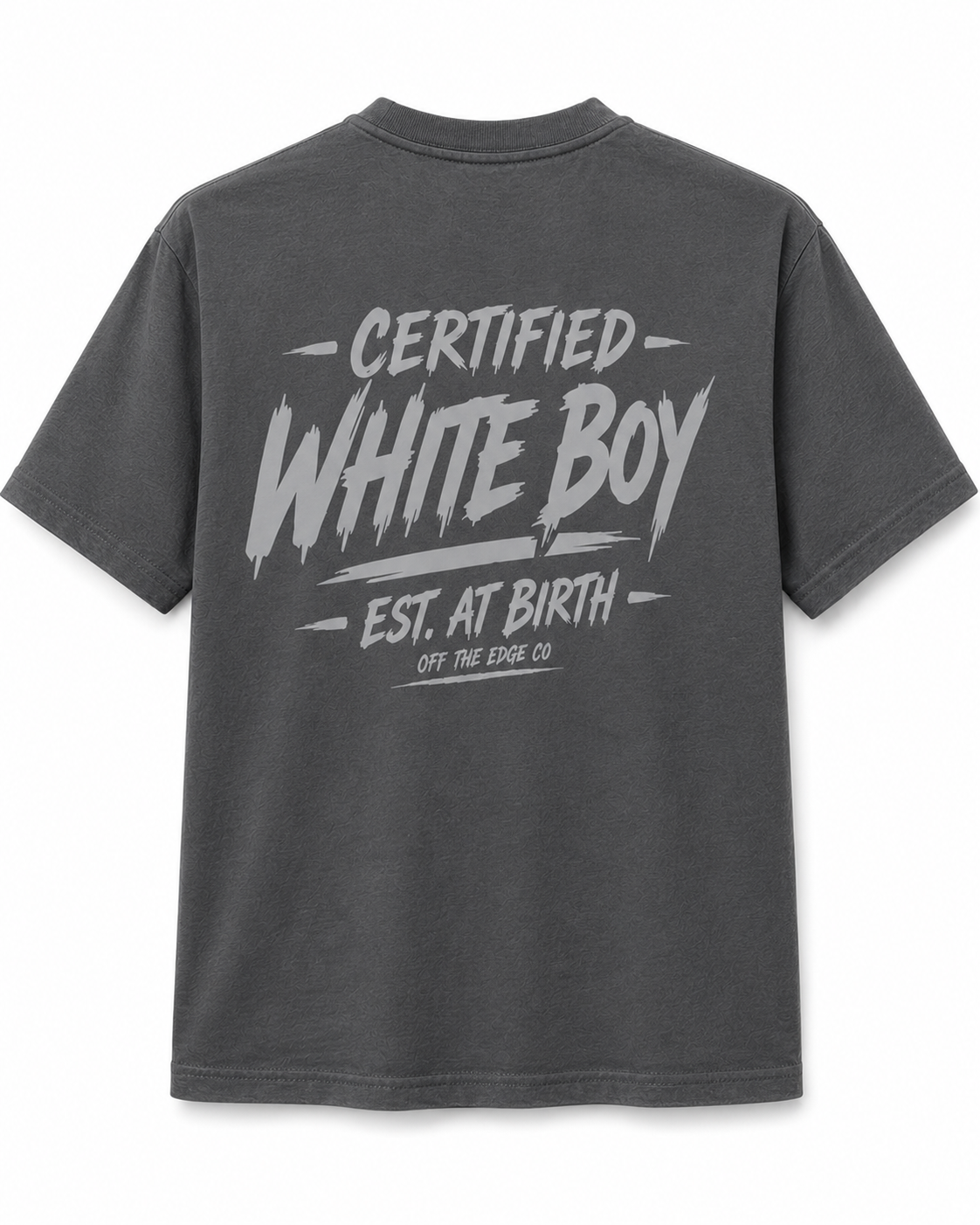 Certified White Boy Est. at Birth Reflective Shirt