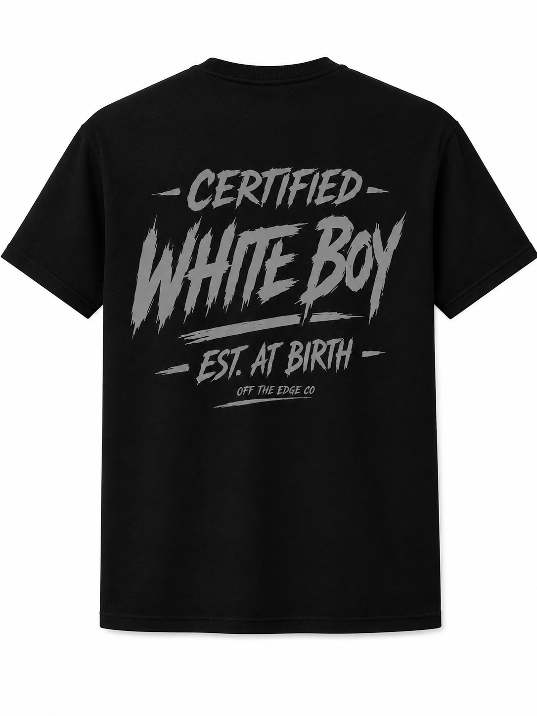 Certified White Boy Est. at Birth Reflective Shirt