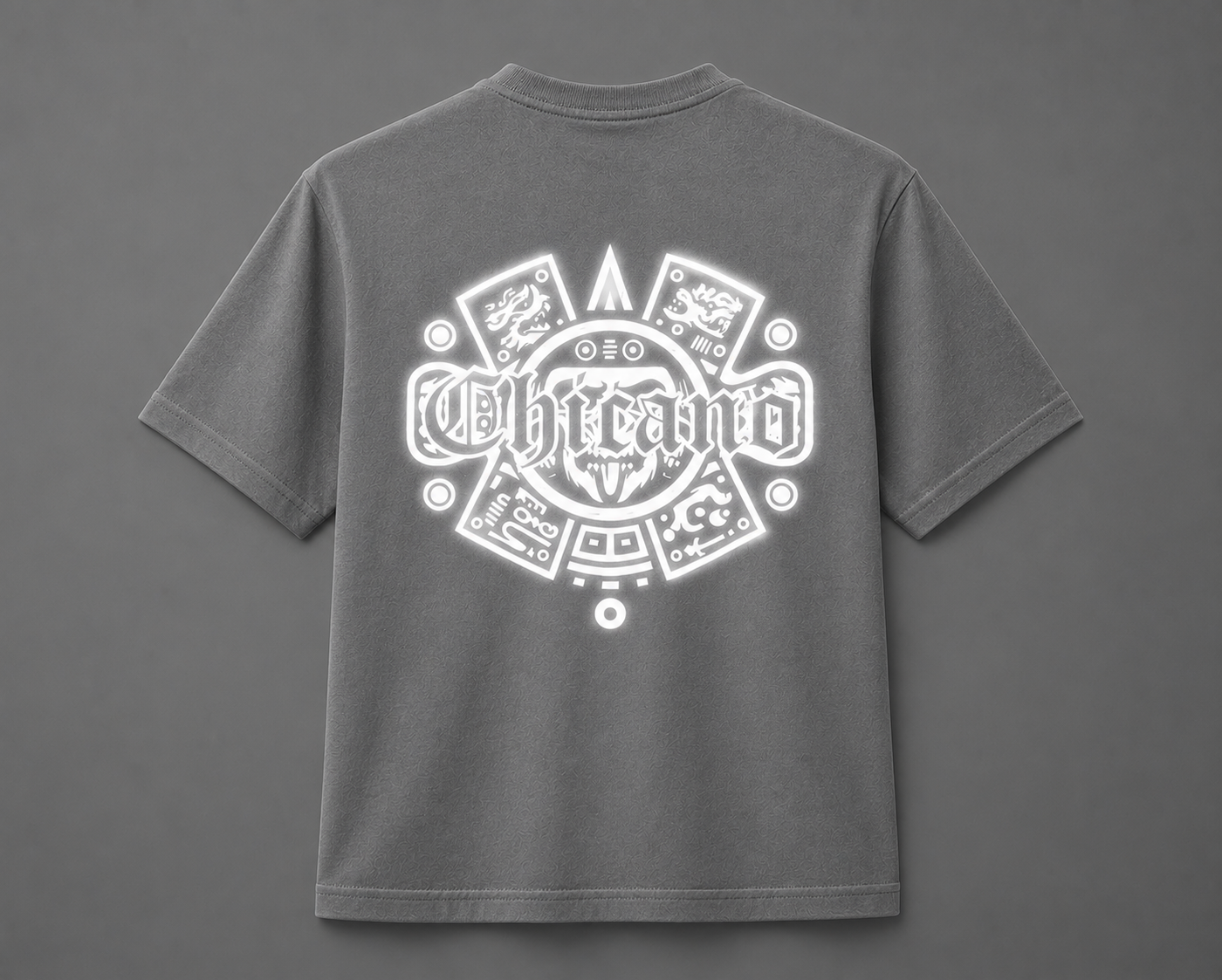 Chicano Roots Reflective  Shirt