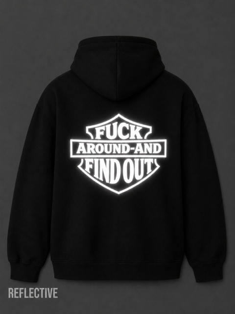 FAFO Shield Reflective Hoodie