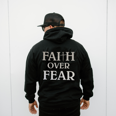 Faith Over Fear Reflective Hoodie