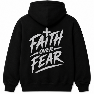 Faith Over Fear Reflective Hoodie