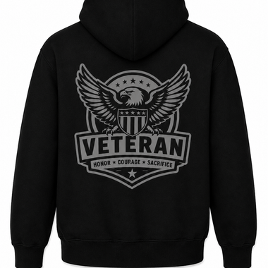 Honor Courage Sacrifice Reflective Hoodie