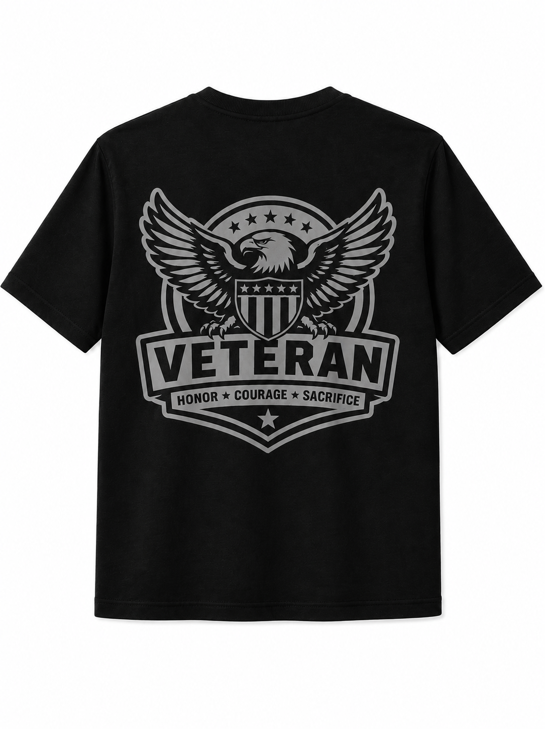 Honor Courage Sacrifice Veteran Reflective Shirt