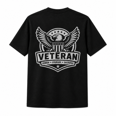 Honor Courage Sacrifice Veteran Reflective Shirt