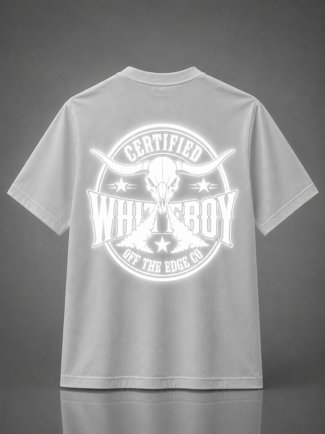 Untamed Certified White Boy Reflective Shirt