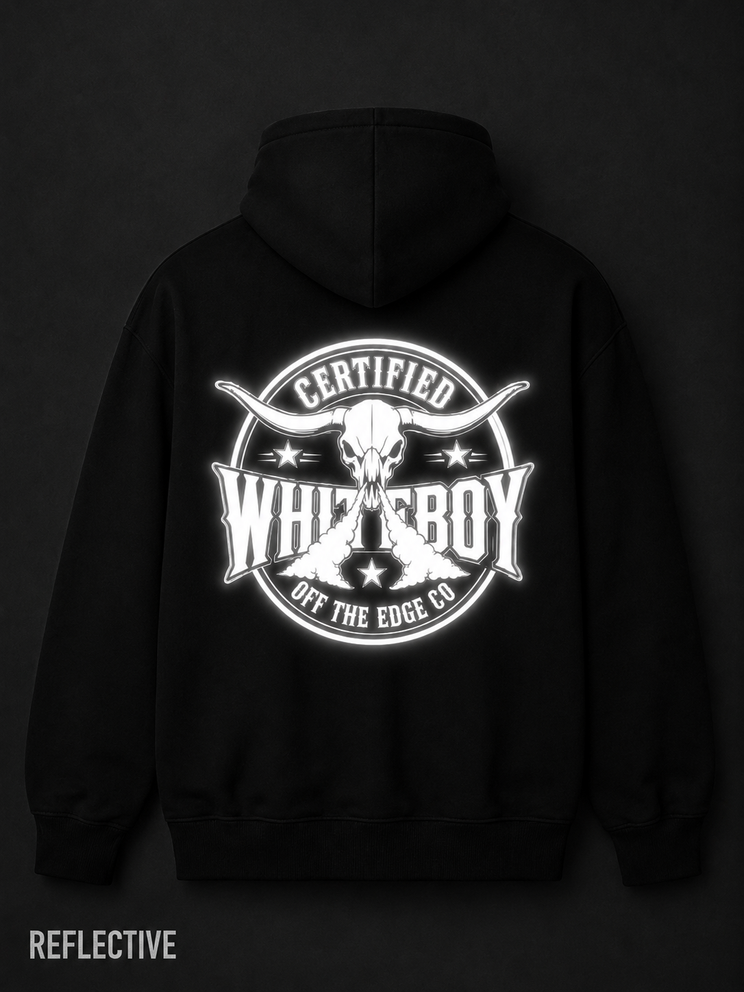 Untamed Certified White Boy Reflective Hoodie
