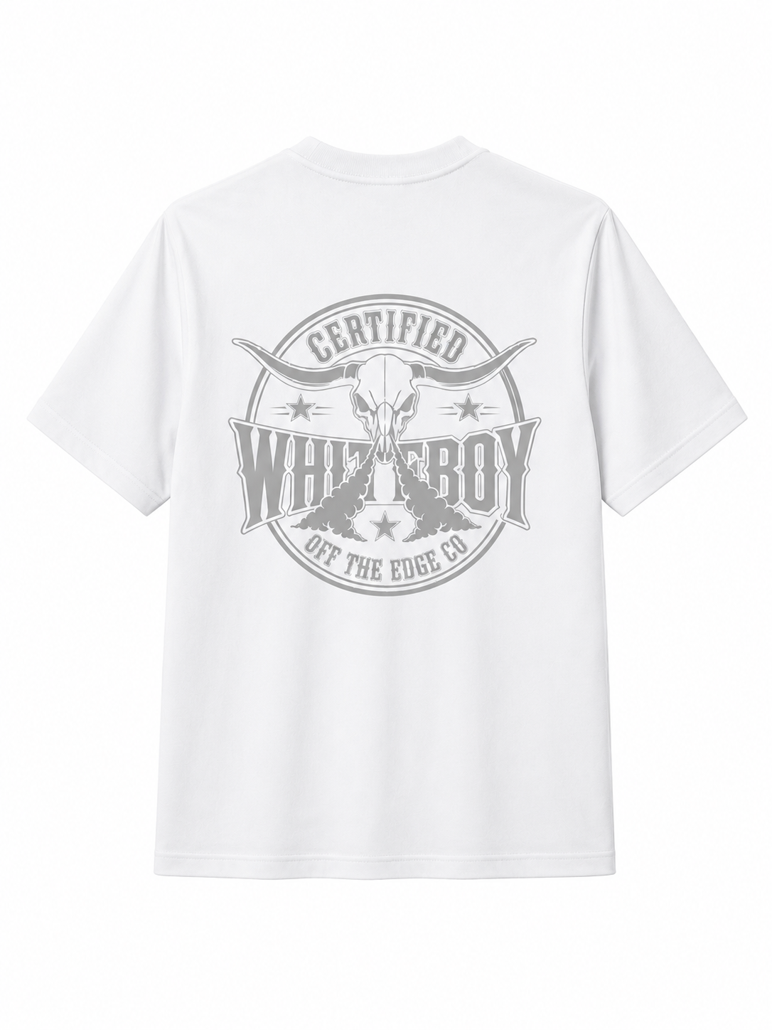 Untamed Certified White Boy Reflective Shirt