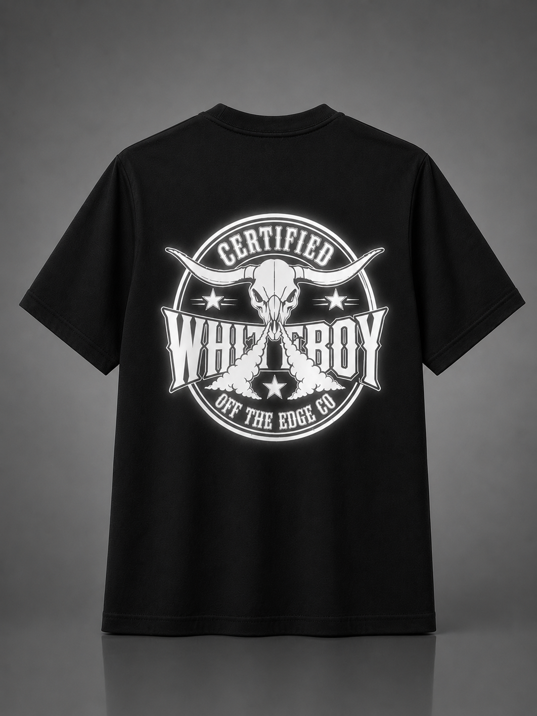 Untamed Certified White Boy Reflective Shirt